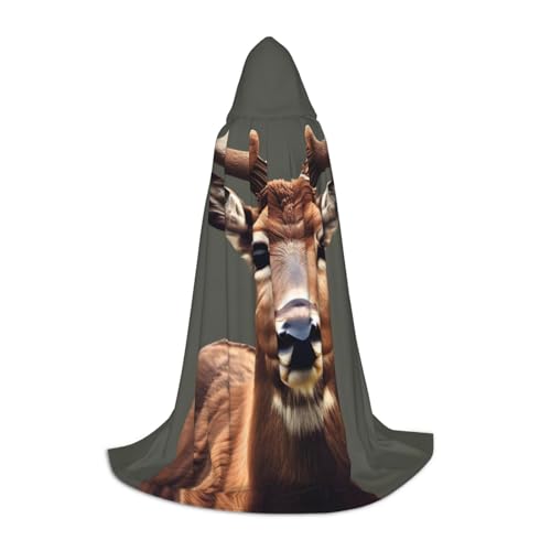 Umhang mit Kapuze und Hirschmotiv, für Halloween, Dekoration, Karneval, Cosplay, Mottopartys Umhang mit Kapuze und Hirschmotiv, für Halloween, Dekoration, Karneval, Cosplay, Mottopartys von HTTUP
