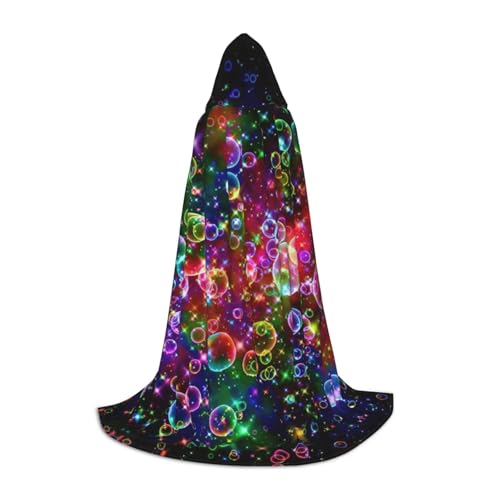 Umhang mit Kapuze und bunten Regenbogen-Sternen, für Feiertage, Party, Halloween, Dekoration, Karneval, Geschenke, Cosplay, Mottopartys Umhang mit Kapuze und bunten Regenbogen-Sternen, für Feiertage, Party, Halloween, Dekoration, Karneval, Geschenke, Cosplay, Mottopartys von HTTUP