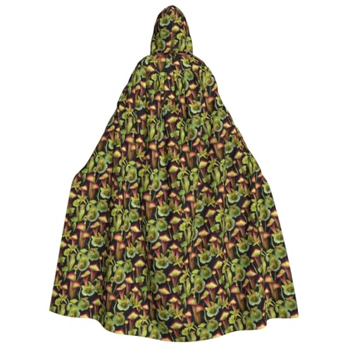 Umhang mit Kapuze und fleischfressendem Pflanzendruck, Unisex, Erwachsene, Halloween, Weihnachten, Karneval, Mottopartys, Cosplay, Kostüm Umhang mit Kapuze und fleischfressendem Pflanzendruck, Unisex, Erwachsene, Halloween, Weihnachten, Karneval, Mottopartys, Cosplay, Kostüm von HTTUP