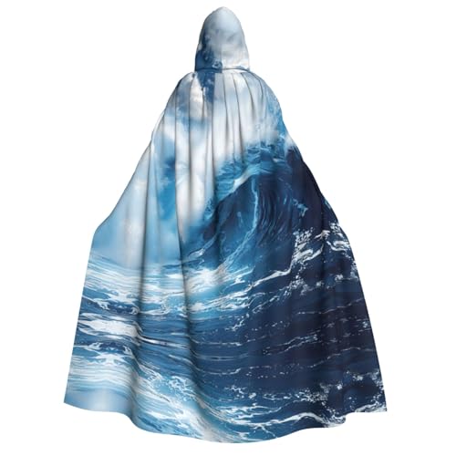 Umhang mit Kapuze und großem Ozeanwelle, Unisex, Erwachsene, Halloween, Weihnachten, Karneval, Mottopartys, Cosplay, Kostüm Umhang mit Kapuze und großem Ozeanwelle, Unisex, Erwachsene, Halloween, Weihnachten, Karneval, Mottopartys, Cosplay, Kostüm von HTTUP