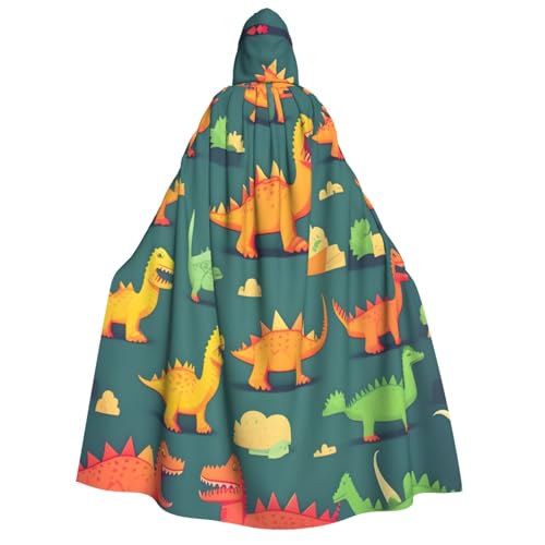 Umhang mit Kapuze und vielen kleinen Dinosauriern, Unisex, für Erwachsene, Halloween, Weihnachten, Karneval, Mottopartys, Cosplay, Kostüm Umhang mit Kapuze und vielen kleinen Dinosauriern, Unisex, für Erwachsene, Halloween, Weihnachten, Karneval, Mottopartys, Cosplay, Kostüm von HTTUP