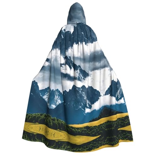 Umhang mit Landschaft mit Bergen und Wolken, Unisex, für Erwachsene, Halloween, Weihnachten, Karneval, Mottopartys, Cosplay, Kostüm Umhang mit Landschaft mit Bergen und Wolken, Unisex, für Erwachsene, Halloween, Weihnachten, Karneval, Mottopartys, Cosplay, Kostüm von HTTUP