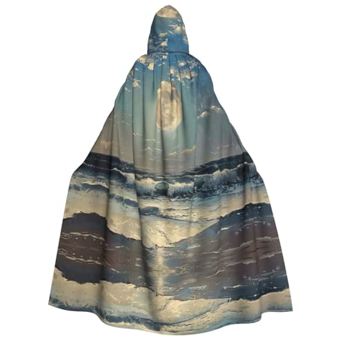 Umhang mit Mond und Meer, Unisex, für Erwachsene, Halloween, Weihnachten, Karneval, Mottopartys, Cosplay, Kostüm Umhang mit Mond und Meer, Unisex, für Erwachsene, Halloween, Weihnachten, Karneval, Mottopartys, Cosplay, Kostüm von HTTUP