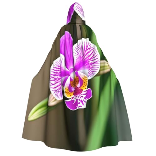Umhang mit Orchideen-Druck, Unisex, Erwachsene, Halloween, Weihnachten, Karneval, Mottopartys, Cosplay-Kostüm Umhang mit Orchideen-Druck, Unisex, Erwachsene, Halloween, Weihnachten, Karneval, Mottopartys, Cosplay-Kostüm von HTTUP