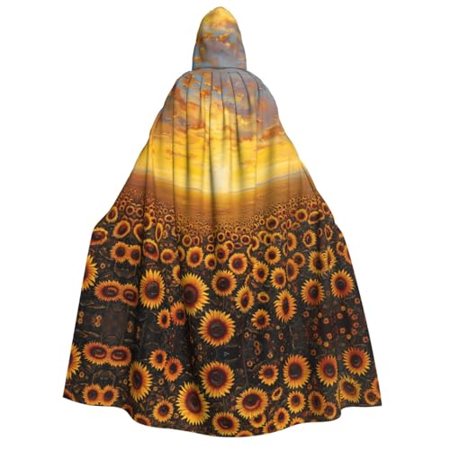 Umhang mit Sonnenblumenfeld, Sonnenuntergang, Blumenmeer, Aufdruck, Unisex, Erwachsene, Umhang, Halloween, Weihnachten, Karneval, Mottopartys, Cosplay, Kostüm Umhang mit Sonnenblumenfeld, Sonnenuntergang, Blumenmeer, Aufdruck, Unisex, Erwachsene, Umhang, Halloween, Weihnachten, Karneval, Mottopartys, Cosplay, Kostüm von HTTUP
