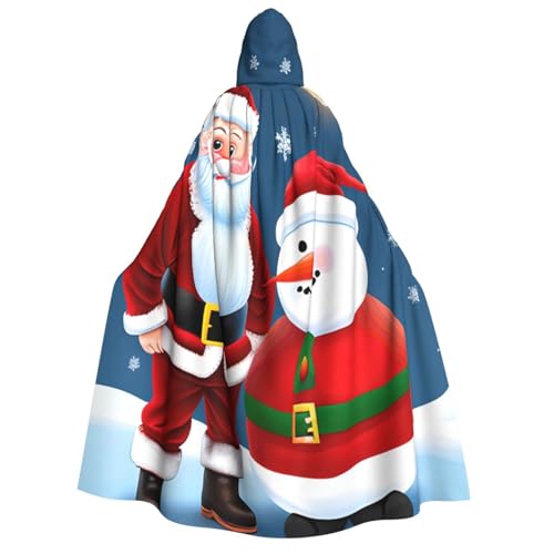 Umhang mit Weihnachtsmann und Schneemann, Unisex, für Erwachsene, Halloween, Weihnachten, Karneval, Mottopartys, Cosplay, Kostüm Umhang mit Weihnachtsmann und Schneemann, Unisex, für Erwachsene, Halloween, Weihnachten, Karneval, Mottopartys, Cosplay, Kostüm von HTTUP