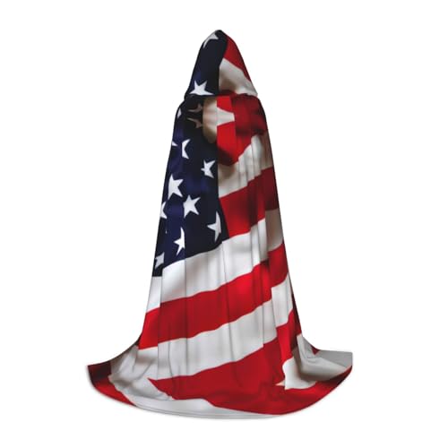 Umhang mit amerikanischer Flagge, mit Kapuze, für Halloween, Dekoration, Karneval, Cosplay, Mottopartys Umhang mit amerikanischer Flagge, mit Kapuze, für Halloween, Dekoration, Karneval, Cosplay, Mottopartys von HTTUP