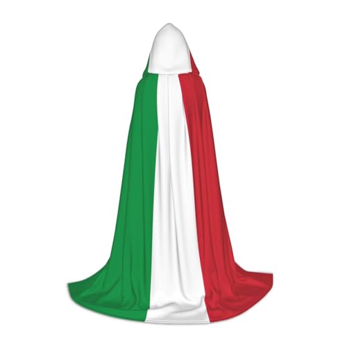 Umhang mit italienischer Flagge, mit Kapuze, für Halloween, Dekoration, Karneval, Cosplay, Mottopartys Umhang mit italienischer Flagge, mit Kapuze, für Halloween, Dekoration, Karneval, Cosplay, Mottopartys von HTTUP