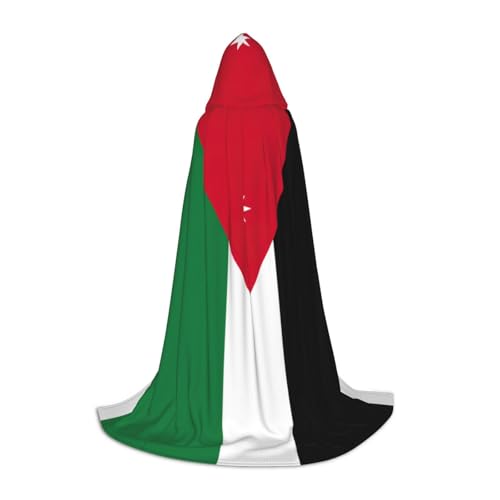 Umhang mit jordanischer Flagge, mit Kapuze, für Halloween, Dekoration, Karneval, Cosplay, Mottopartys Umhang mit jordanischer Flagge, mit Kapuze, für Halloween, Dekoration, Karneval, Cosplay, Mottopartys von HTTUP