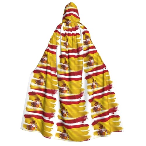 Umhang mit spanischer Flagge, Unisex, für Erwachsene, Halloween, Weihnachten, Karneval, Mottopartys, Cosplay, Kostüm Umhang mit spanischer Flagge, Unisex, für Erwachsene, Halloween, Weihnachten, Karneval, Mottopartys, Cosplay, Kostüm von HTTUP