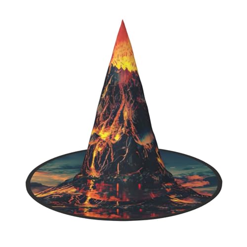 Vulkandruck Karneval Halloween Hexenhut Kostüm Zubehör Faltbare Kappe Party Maskerade Dekor Vulkandruck Karneval Halloween Hexenhut Kostüm Zubehör Faltbare Kappe Party Maskerade Dekor von HTTUP