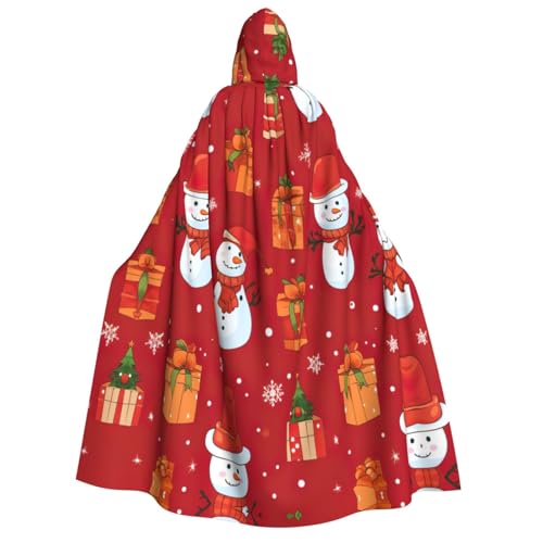 Weihnachtsgeschenk, Schneemann-Druck, mit Kapuze, Unisex, Erwachsenen-Umhang, Halloween, Weihnachten, Karneval, Mottopartys, Cosplay-Kostüm Weihnachtsgeschenk, Schneemann-Druck, mit Kapuze, Unisex, Erwachsenen-Umhang, Halloween, Weihnachten, Karneval, Mottopartys, Cosplay-Kostüm von HTTUP
