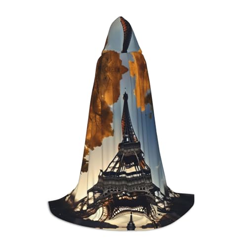 Wunderschöner Eiffelturm-Umhang mit Paris-Druck, Urlaub, Party, Kapuzenumhang für Halloween, Dekoration, Karneval, Cosplay, Mottopartys Wunderschöner Eiffelturm-Umhang mit Paris-Druck, Urlaub, Party, Kapuzenumhang für Halloween, Dekoration, Karneval, Cosplay, Mottopartys von HTTUP