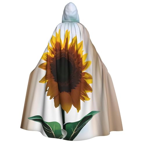 Wunderschöner Sonnenblumen-Aufdruck, mit Kapuze, Unisex, für Erwachsene, Umhang, Halloween, Weihnachten, Karneval, Mottopartys, Cosplay-Kostüm Wunderschöner Sonnenblumen-Aufdruck, mit Kapuze, Unisex, für Erwachsene, Umhang, Halloween, Weihnachten, Karneval, Mottopartys, Cosplay-Kostüm von HTTUP
