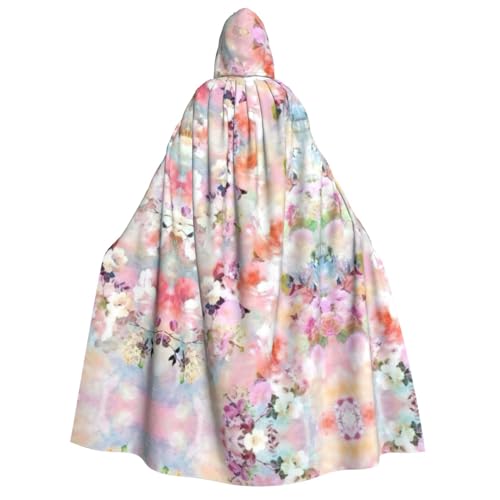 Wunderschöner rosa Blumendruck, vielseitiger Kapuzenumhang, Uni-Kostüm, Karneval, Umhang, Geschenke, Cosplay, Themen-Events Wunderschöner rosa Blumendruck, vielseitiger Kapuzenumhang, Uni-Kostüm, Karneval, Umhang, Geschenke, Cosplay, Themen-Events von HTTUP