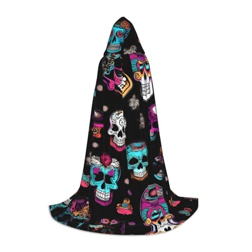 Zucker und Totenköpfe Stil Druck Urlaub Party Kapuzenumhang für Halloween Dekor Karneval Geschenke Cosplay Mottopartys Zucker und Totenköpfe Stil Druck Urlaub Party Kapuzenumhang für Halloween Dekor Karneval Geschenke Cosplay Mottopartys von HTTUP