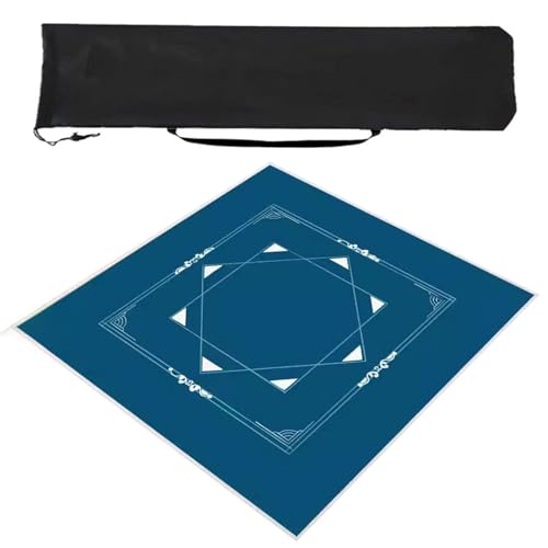 HTYRGHB Mahjong Dicke, Mahjong-Matte mit Aufbewahrungstasche, dickes rutschfestes Mahjong-Pad mit Geräuschreduzierung (Color : Style 4, Size : 80 cm) von HTYRGHB