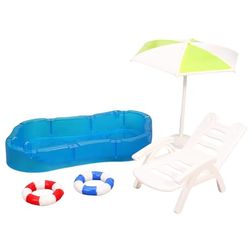 Dollhouses Miniature Beach Szene Display Set Mit Farbenfrohen Schwimmringen Pool Accessoires Für Kinder Rollenspiele Dollhouses Miniature Beach Szene Display Set Mit Farbenfrohen Schwimmringen Pool Accessoires Für Kinder Rollenspiele von HUAANYA