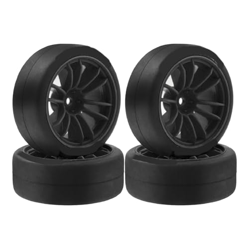 HUAANYA Fernbedienungsauto Beadlock Terrain Reifen Für 1/10 Skala Fernbedienung Crawler Car Easy Installieren Sie Crawler Zubehör Verbessert Traktion Fernbedienung Rennreifen von HUAANYA