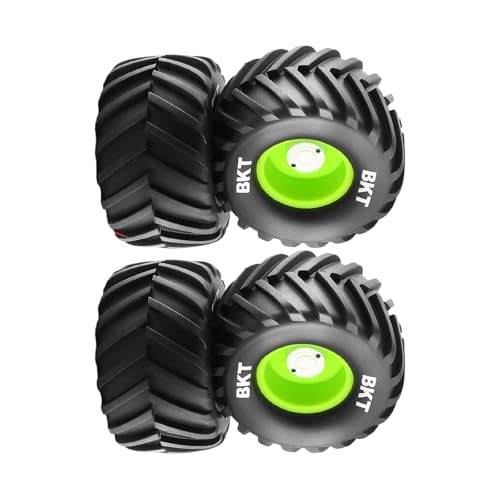 HUAANYA Set Von 4 Fernbedienungs Kontrollradreifen Für Crawler Automodell Gummi Radreifen Für Fernbedienungszubehör Aluminiumlegierung Fernbedienungsschwerpunkte Für Aluminiumlegierung von HUAANYA