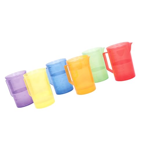 HUAANYA Transluzent Regenbogenbecher Set Von 6 Kindern Wasserspielwerkzeug Messung Becher Mit Volumes Scale Bildungsspielzeug Für Schulkinder Sand Und Wasserspielbecher HUAANYA Transluzent Regenbogenbecher Set Von 6 Kindern Wasserspielwerkzeug Messung Becher Mit Volumes Scale Bildungsspielzeug Für Schulkinder Sand Und Wasserspielbecher von HUAANYA