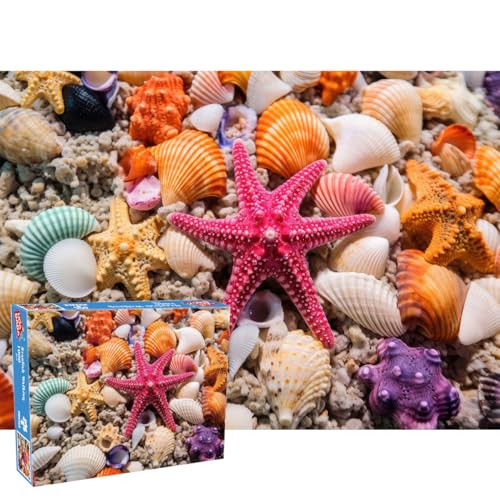 1000 Teile Puzzle, Puzzles für Erwachsene und Kinder ab 14 Jahren,High Difficulty Familienpuzzlespiel, Starfish Walking Puzzle Ist EIN Tolles Geschenk für Erwachsene von HUADADA