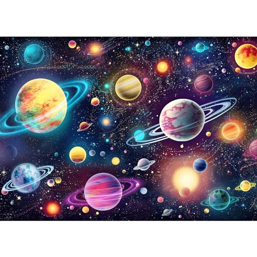 HUADADA 1000 Teile Puzzle für Erwachsene- Impossible Puzzle Geschenk, Clevere Rätsel (Im weltall) von HUADADA
