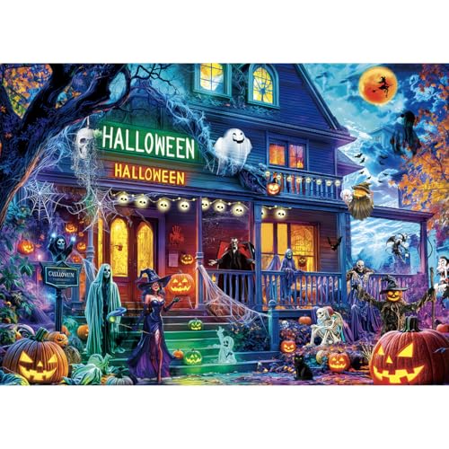 HUADADA Halloween Puzzle Erwachsene 1000 1000 Teile Puzzle für Erwachsene Halloween Villa HUADADA Halloween Puzzle Erwachsene 1000 1000 Teile Puzzle für Erwachsene Halloween Villa von HUADADA