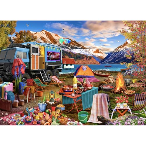 HUADADA Puzzle 1000 Teile,Klassische Puzzles, Puzzle 1000 Teile Erwachsene-Wildnisreise von HUADADA