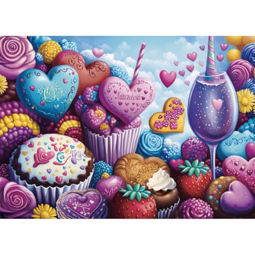 HUADADA Puzzle 1000 Teile,Puzzle Erwachsene-Klassische Puzzles Geschenk,Puzzlespiele für Die Ganze Familie-Schokolade HUADADA Puzzle 1000 Teile,Puzzle Erwachsene-Klassische Puzzles Geschenk,Puzzlespiele für Die Ganze Familie-Schokolade von HUADADA