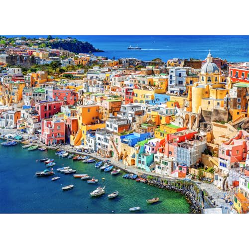 HUADADA Puzzle 1000 Teile-Impossible 1000 Puzzles-Insel Procida Jigsaw Puzzle 1000 Teile Erwachsene HUADADA Puzzle 1000 Teile-Impossible 1000 Puzzles-Insel Procida Jigsaw Puzzle 1000 Teile Erwachsene von HUADADA