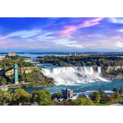 HUADADA Puzzle 1000 Teile-Niagarafälle 1000 Teile Puzzle für Erwachsene und Kinder ab 14 Jahren Klassische Puzzles Geschenk von HUADADA