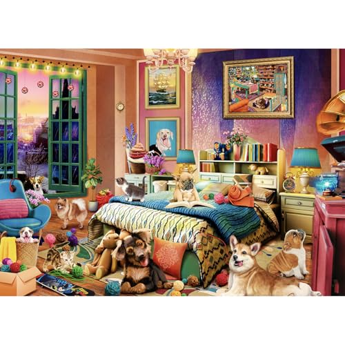 HUADADA Puzzle 1000 Teile-Puzzle 1000 Teile Erwachsene Klassische Puzzles Geschenk-Haustierfamilie HUADADA Puzzle 1000 Teile-Puzzle 1000 Teile Erwachsene Klassische Puzzles Geschenk-Haustierfamilie von HUADADA