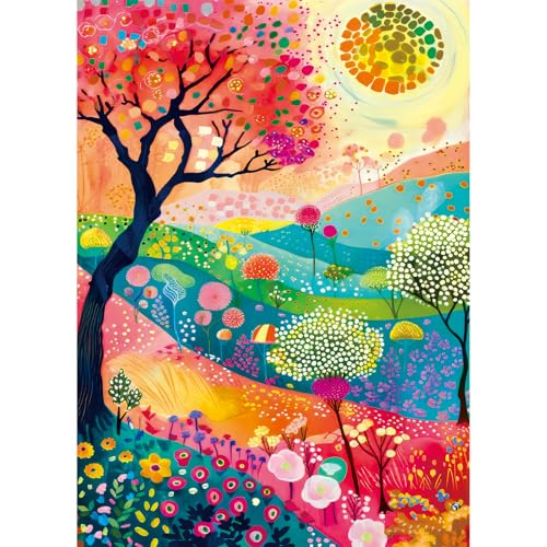HUADADA Puzzle 1000 Teile-Puzzle 1000 Teile Erwachsene Klassische Puzzles Geschenk-Herbstfarben von HUADADA