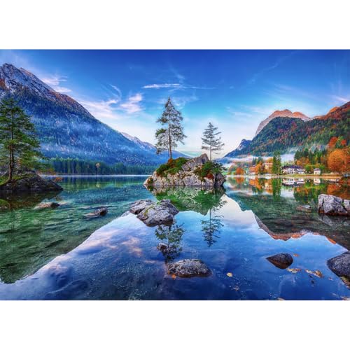 HUADADA Puzzle 1000 Teile-Puzzle 1000 Teile Erwachsene Klassische Puzzles Geschenk-Hintersee von HUADADA