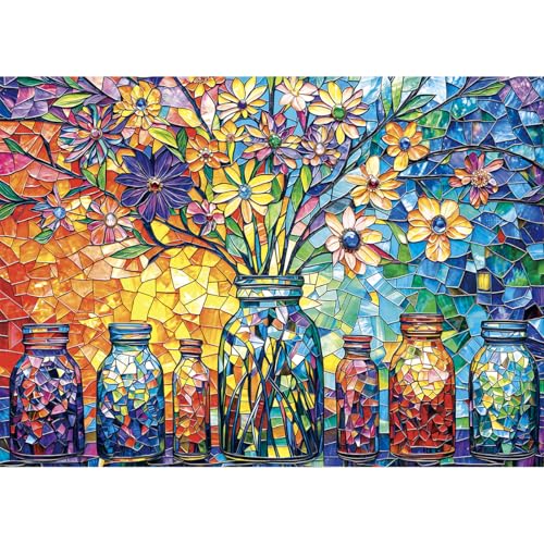 HUADADA Puzzle 1000 Teile-Puzzle 1000 Teile Erwachsene Klassische Puzzles Geschenk-Retro-Blume des Lebens HUADADA Puzzle 1000 Teile-Puzzle 1000 Teile Erwachsene Klassische Puzzles Geschenk-Retro-Blume des Lebens von HUADADA