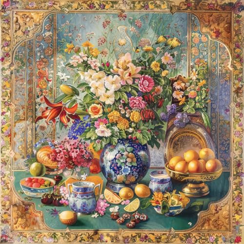 HUADADA Puzzle 1000 Teile-Puzzle 1000 Teile Erwachsene Klassische Puzzles Geschenk-Retro-Blumensprache HUADADA Puzzle 1000 Teile-Puzzle 1000 Teile Erwachsene Klassische Puzzles Geschenk-Retro-Blumensprache von HUADADA