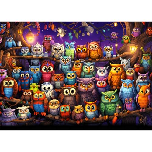 HUADADA Puzzle 1000 Teile - Puzzle Erwachsene 1000 Puzzle- Puzzle 1000 für Erwachsene und Kinder ab 14 Eule im Wald HUADADA Puzzle 1000 Teile - Puzzle Erwachsene 1000 Puzzle- Puzzle 1000 für Erwachsene und Kinder ab 14 Eule im Wald von HUADADA