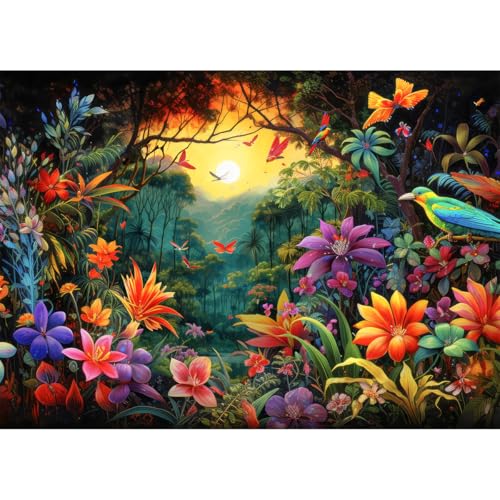 HUADADA Puzzle 1000 Teile-Wunderland, Premium Quality, 1000 Teile Puzzle für Erwachsene und Kinder ab 14 Jahren von HUADADA