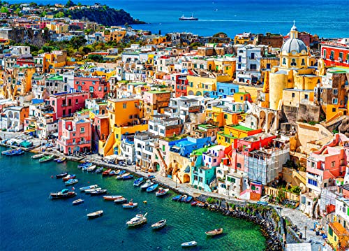 HUADADA Puzzle 1000 Teile für Erwachsene und Kinder, Impossible Game, Puzzles-Geschenk, Clevere Rätsel, Puzzles Farbenfrohes, Puzzle mit Insel Procida-Motiv HUADADA Puzzle 1000 Teile für Erwachsene und Kinder, Impossible Game, Puzzles-Geschenk, Clevere Rätsel, Puzzles Farbenfrohes, Puzzle mit Insel Procida-Motiv von HUADADA