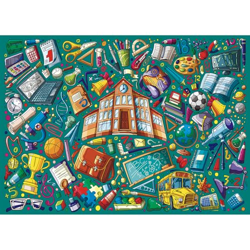 HUADADA Puzzle für Erwachsene, 1000 Teile, exklusiv bei Amazon, 1000 Teile, Puzzles für Erwachsene, Schulanfang HUADADA Puzzle für Erwachsene, 1000 Teile, exklusiv bei Amazon, 1000 Teile, Puzzles für Erwachsene, Schulanfang von HUADADA