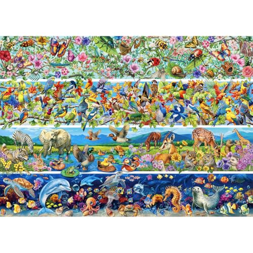 HUADADA Puzzle für Erwachsene, 1000 Teile, exklusiv bei Amazon, 1000 Teile, Puzzles für Erwachsene, alle Dinge haben Geister von HUADADA