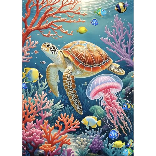 HUADADA Puzzle für Erwachsene, 1000 Teile, exklusiv bei Amazon, 1000 Teile Puzzles für Erwachsene, Fantasy Ocean von HUADADA