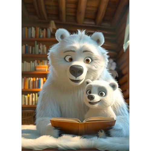HUADADA Puzzle für Erwachsene, 1000 Teile, exklusiv bei Amazon, 1000 Teile Puzzles für Erwachsene (nur 100 Boxen) (Mutterliebe ist wie ein Buch-2) von HUADADA