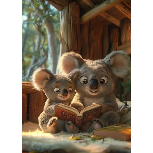 HUADADA Puzzle für Erwachsene, 1000 Teile, exklusiv bei Amazon, 1000 Teile Puzzles für Erwachsene (nur 100 Boxen) (Mutterliebe ist wie ein Buch-5) von HUADADA