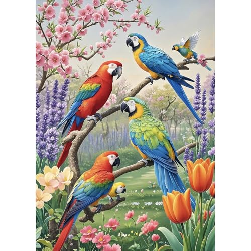 HUADADA Puzzle für Erwachsene, 1000 Teile, exklusiv bei Amazon, 1000-teiliges Puzzle für Erwachsene, bunter Papagei HUADADA Puzzle für Erwachsene, 1000 Teile, exklusiv bei Amazon, 1000-teiliges Puzzle für Erwachsene, bunter Papagei von HUADADA