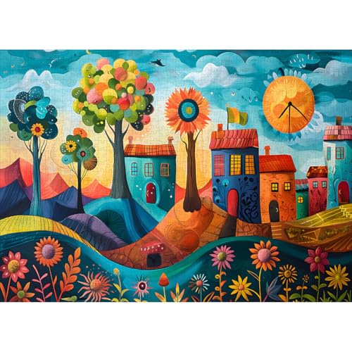 HUADADA Puzzle für Erwachsene, 1000 Teile, farbenfroher Park, 1000-teiliges Puzzle für Erwachsene HUADADA Puzzle für Erwachsene, 1000 Teile, farbenfroher Park, 1000-teiliges Puzzle für Erwachsene von HUADADA