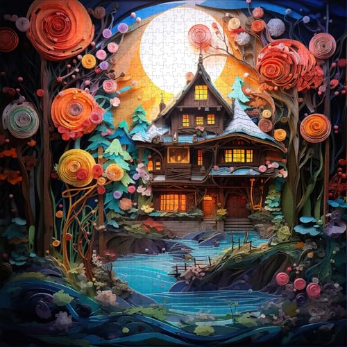 HUADADA Puzzle für Erwachsene 1000 Teile - Märchenhaus 1000 Teile Puzzle für Erwachsene Die HUADADA Puzzle für Erwachsene 1000 Teile - Märchenhaus 1000 Teile Puzzle für Erwachsene Die von HUADADA