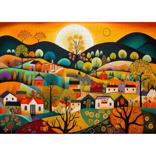 HUADADA Puzzle für Erwachsene 1000 Teile - Sonnenaufgang 1000 Teile Puzzle für Erwachsene Die von HUADADA