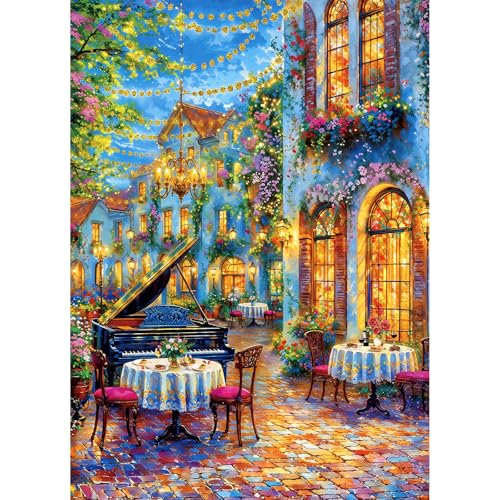 HUADADA Puzzles für Erwachsene, 1000 Teile, exklusiv bei Amazon, 1000 Teile, Puzzles für Erwachsene, Nachtklavier HUADADA Puzzles für Erwachsene, 1000 Teile, exklusiv bei Amazon, 1000 Teile, Puzzles für Erwachsene, Nachtklavier von HUADADA